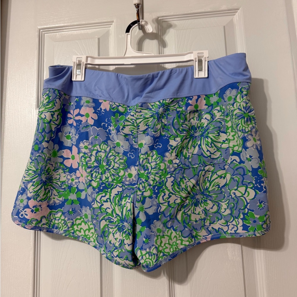 Lilly Pulitzer Luxletic Athletic Shorts Sz XL - Picture 2 of 6